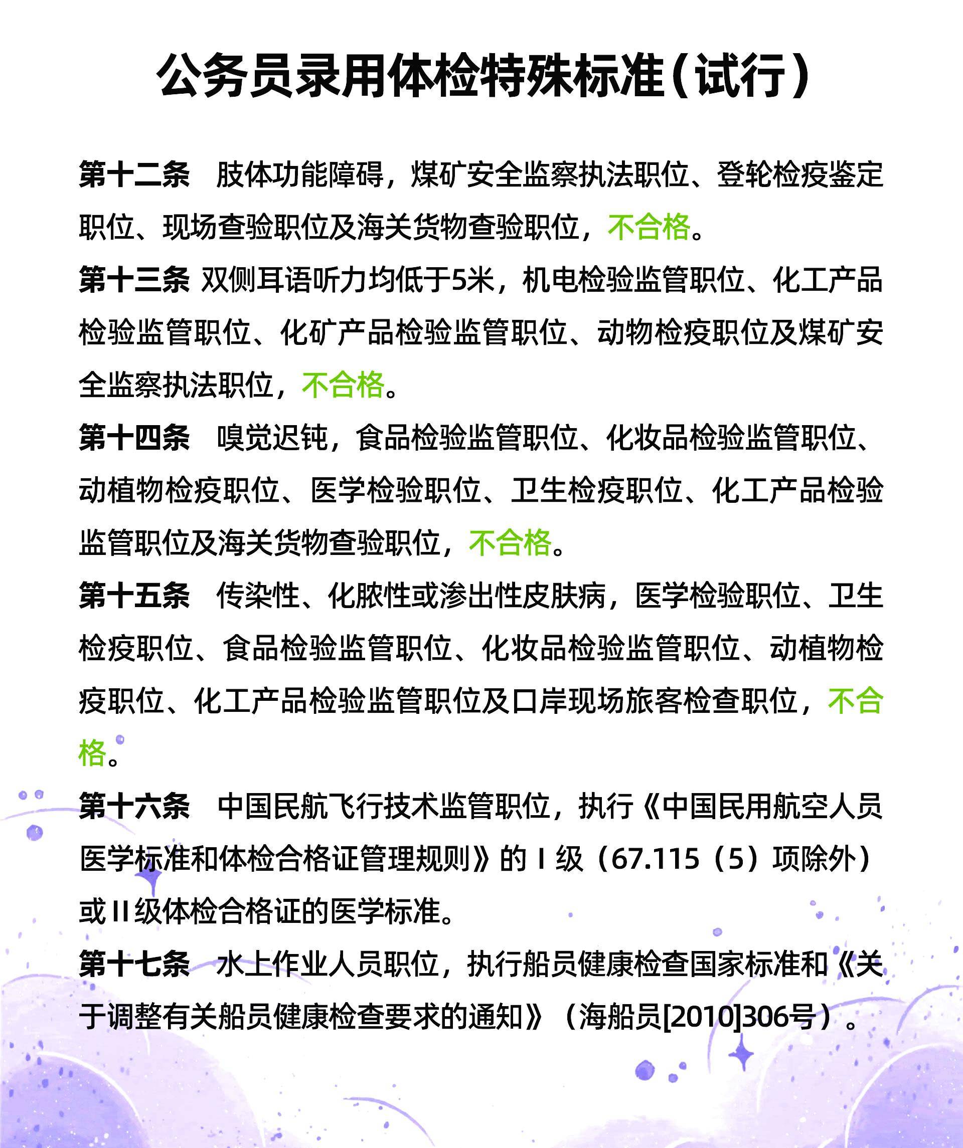 公务员录用体检标准，公务员健康保障的基石