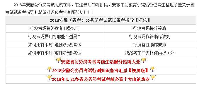 安徽公务员省考题目深度分析